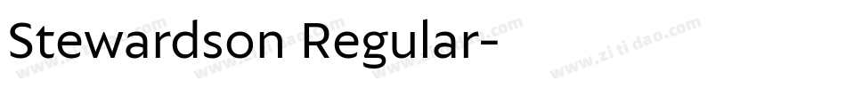 Stewardson Regular字体转换